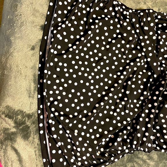 Chaos ladies bathing suit top 16w black polka dot NWT - Picture 5 of 6